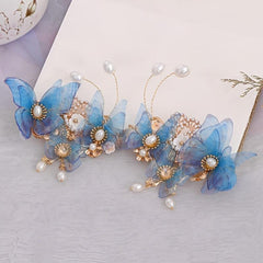 Butterfly Tassel Hanfu Headdress Wedding Accessories