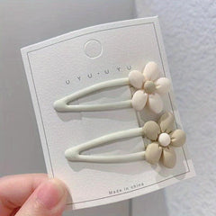 Cute Cartoon Snap Clip Beige Brown Hair Clip for Women Girls