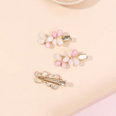 3pcs Butterfly Hair Clip Alloy Duck Billed Clip Sweet Hair Clip