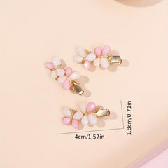 3pcs Butterfly Hair Clip Alloy Duck Billed Clip Sweet Hair Clip