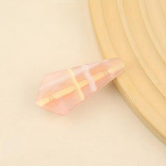 Pink Pyramid Jelly Hair Clip for Women Girls