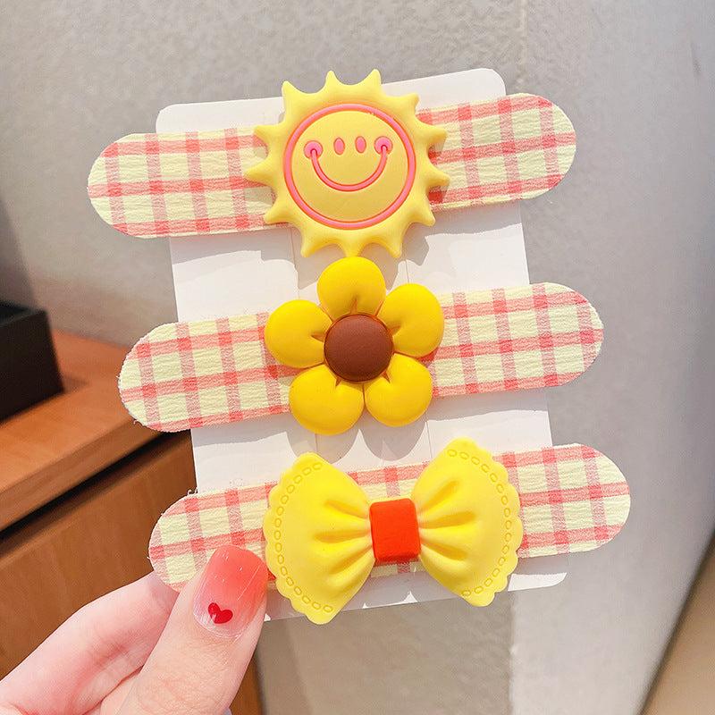 Baby Girls Cartoon Hair Pad For Bang Side Hair Sticker