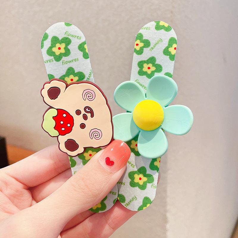 Baby Girls Cartoon Hair Pad For Bang Side Hair Sticker