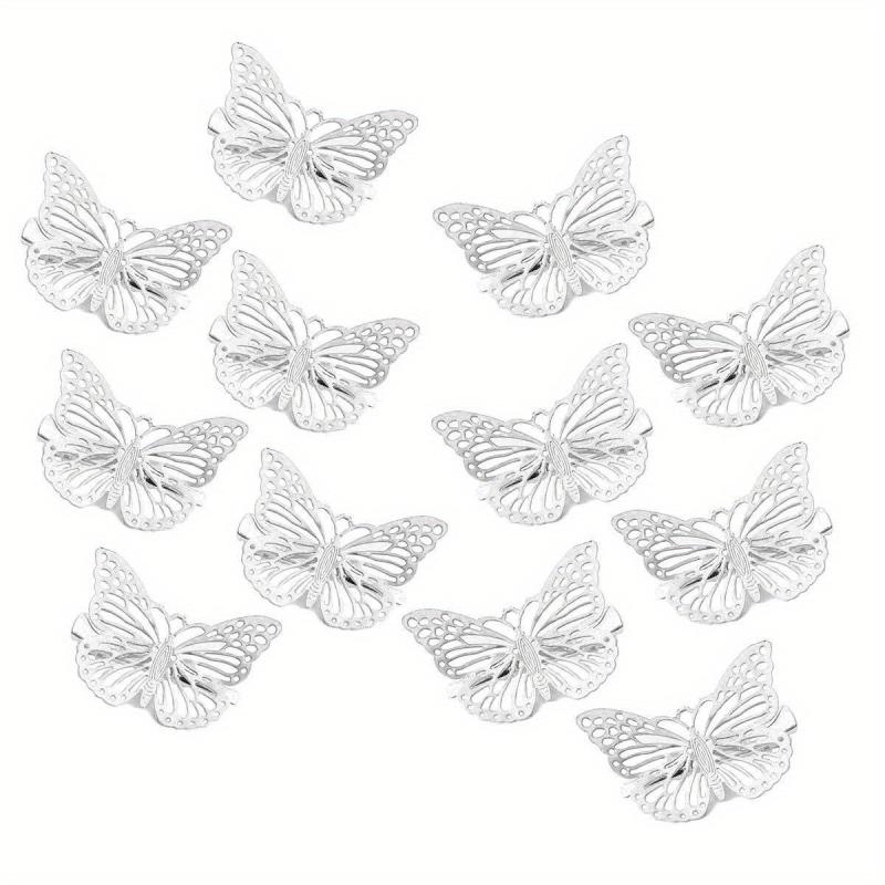 12pcs Metal Butterfly Hair Clip Hair Accessories For Women