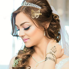 12pcs Metal Butterfly Hair Clip Hair Accessories For Women
