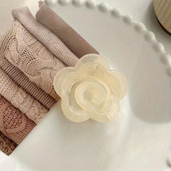 Jelly Flower Hair Claw Clip for Women Girls