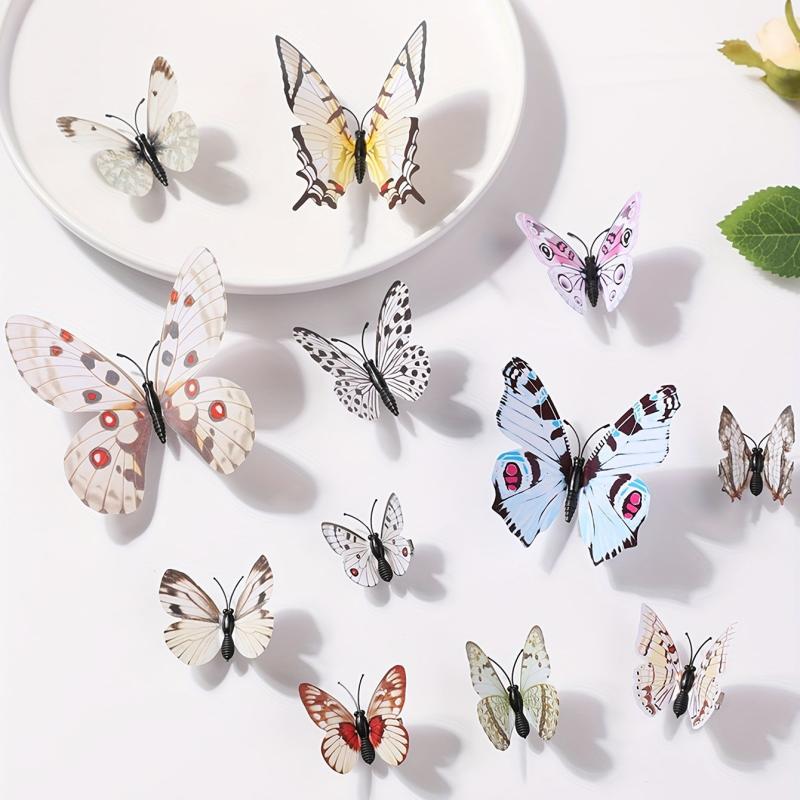 12pcs Colorful Butterfly Hair Clip for Women Girls Baby