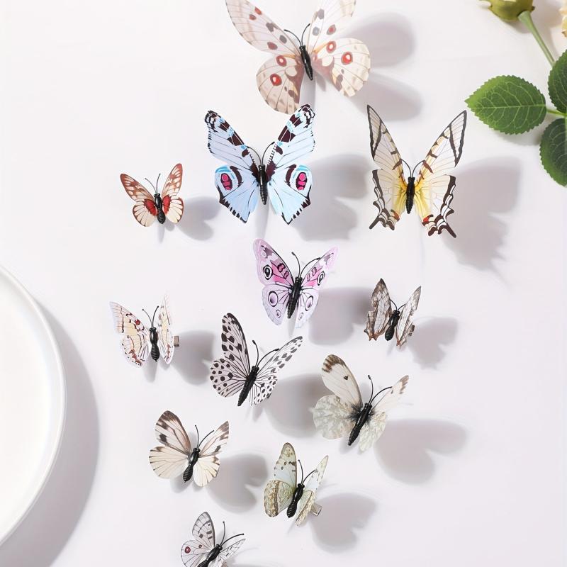 12pcs Colorful Butterfly Hair Clip for Women Girls Baby