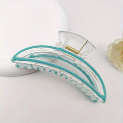 Banana Shape Plastic Hair Clip Enamel Painted Hair Claw