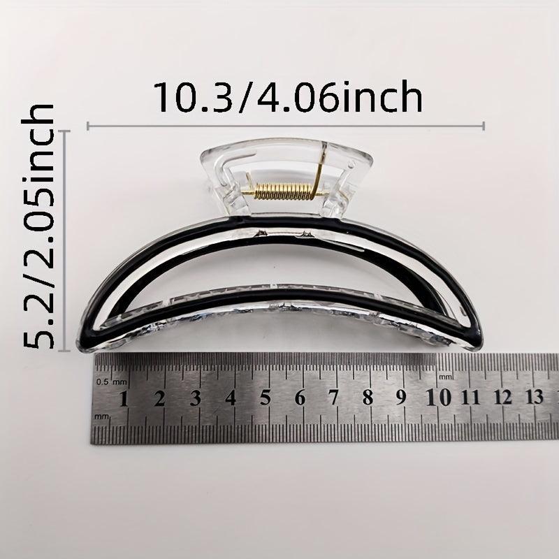 Banana Shape Plastic Hair Clip Enamel Painted Hair Claw
