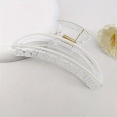 Banana Shape Plastic Hair Clip Enamel Painted Hair Claw