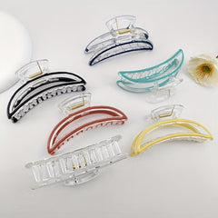 Banana Shape Plastic Hair Clip Enamel Painted Hair Claw
