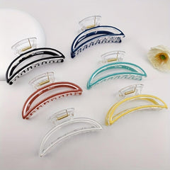 Banana Shape Plastic Hair Clip Enamel Painted Hair Claw