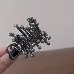Crystal Hair Clips Rhinestone High Ponytail Crown Hair Pin