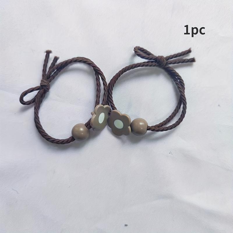 Bunny Pattern Hair Tie Elastic Rubber Band Ponytail Hair Rope