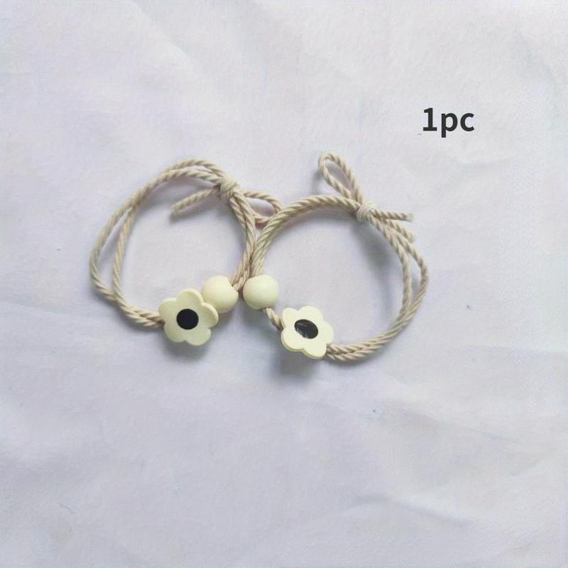 Bunny Pattern Hair Tie Elastic Rubber Band Ponytail Hair Rope