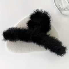 Large Shark Claw Hair Clip Plush Hair Claw Women's Hair Accessories