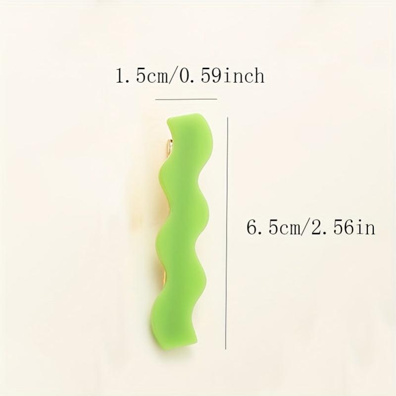 4pcs Long Wavy Hair Clip Duck Billed Style Hair Clip For Side Hair Bang