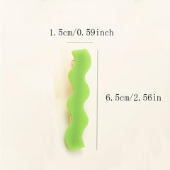4pcs Long Wavy Hair Clip Duck Billed Style Hair Clip For Side Hair Bang