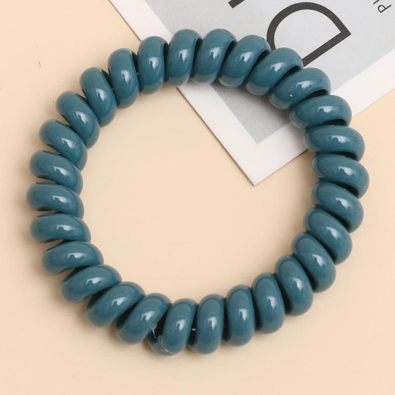 Candy Spiral Hair Tie Solid Hair Rope for Women Girls