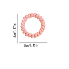Candy Spiral Hair Tie Solid Hair Rope for Women Girls