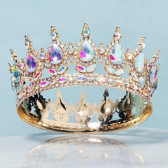 Crystal Queen Crown Rhinestone Wedding Tiara Headband Princess Crown