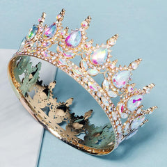 Crystal Queen Crown Rhinestone Wedding Tiara Headband Princess Crown