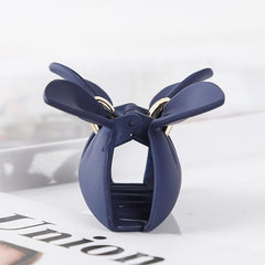 Solid Hair Claw Bowknot Shape Ponytail Holder
