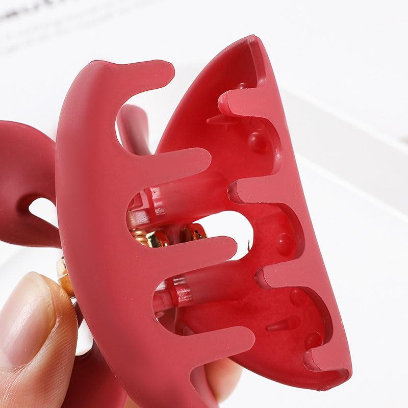 Solid Hair Claw Bowknot Shape Ponytail Holder