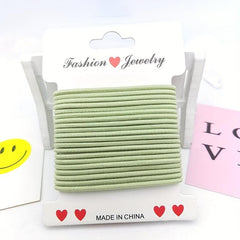 20pcs Solid Hair Tie Elastic Ponytail Holder Hair Accessories For Women Girls