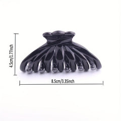 2pcs Glossy Hair Claw Clip Large Octopus Hair Claw For Ponytail Holder