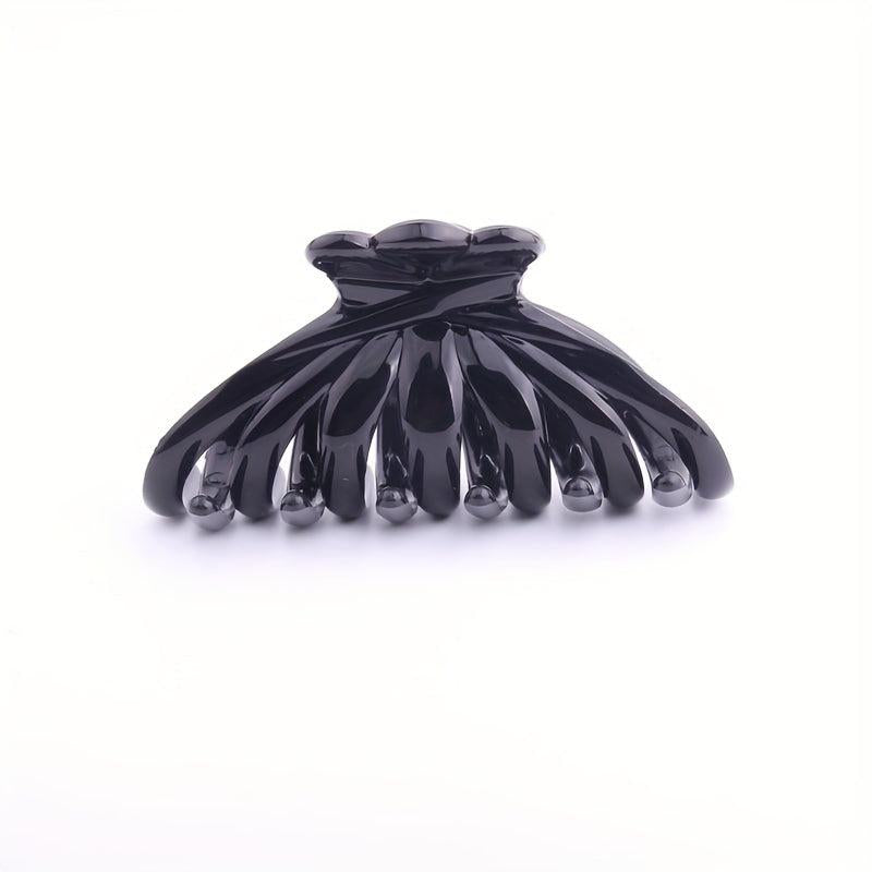 2pcs Glossy Hair Claw Clip Large Octopus Hair Claw For Ponytail Holder