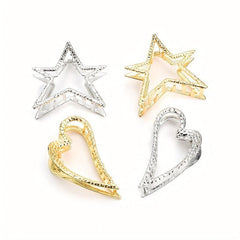 Heart Shaped Hair Claw Hollow Nonslip Hair Claw For Ponytail