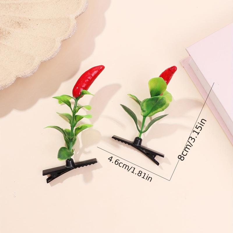 Creative Pepper Tree Duck Billed Hair Clip for Side Hair Bang Braids
