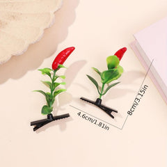 Creative Pepper Tree Duck Billed Hair Clip for Side Hair Bang Braids