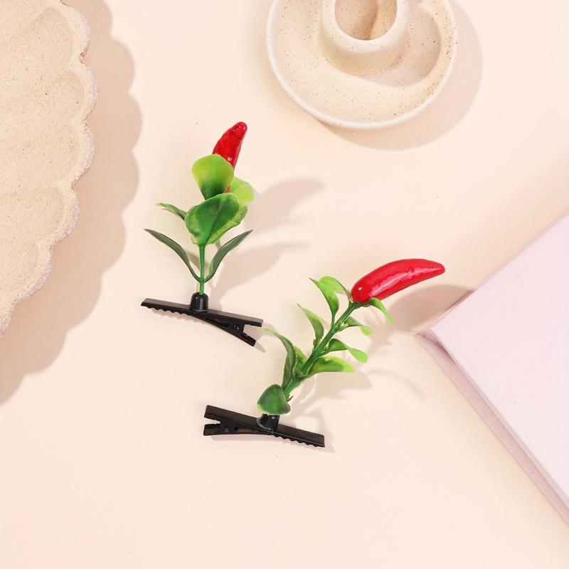 Creative Pepper Tree Duck Billed Hair Clip for Side Hair Bang Braids