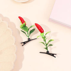 Creative Pepper Tree Duck Billed Hair Clip for Side Hair Bang Braids