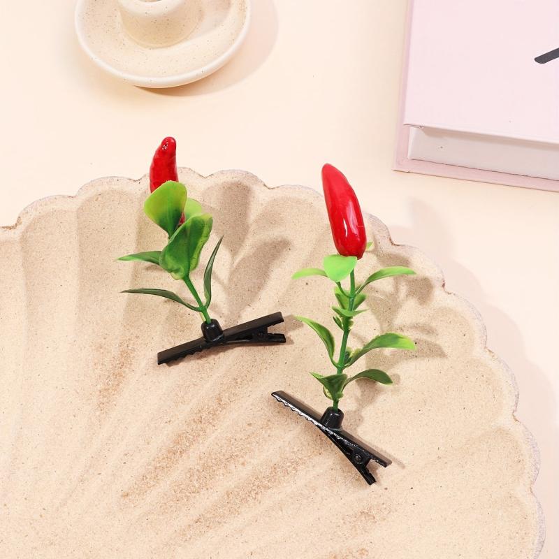 Creative Pepper Tree Duck Billed Hair Clip for Side Hair Bang Braids