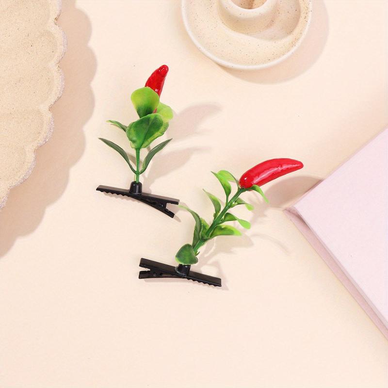 Creative Pepper Tree Duck Billed Hair Clip for Side Hair Bang Braids
