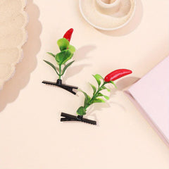Creative Pepper Tree Duck Billed Hair Clip for Side Hair Bang Braids