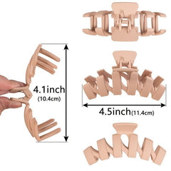 4pcs Solid Hair Claw Clips Large Thickened Grab Clips Hairpin Hair Accessories