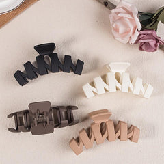 4pcs Solid Hair Claw Clips Large Thickened Grab Clips Hairpin Hair Accessories
