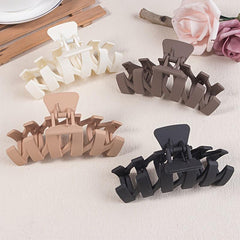 4pcs Solid Hair Claw Clips Large Thickened Grab Clips Hairpin Hair Accessories