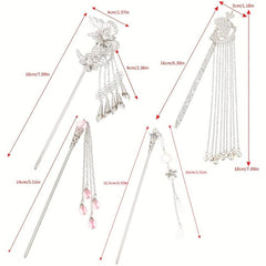Tassel Decor Hollow Hair Pin Wedding Headwear