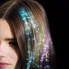 LED Light Up Braids Hair Clip for Halloween Party