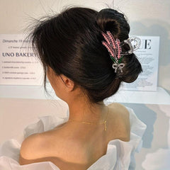 Colorful Wheat Ears Hair Claw Nonslip Shark Claw for Ponytail Bun Holder Women