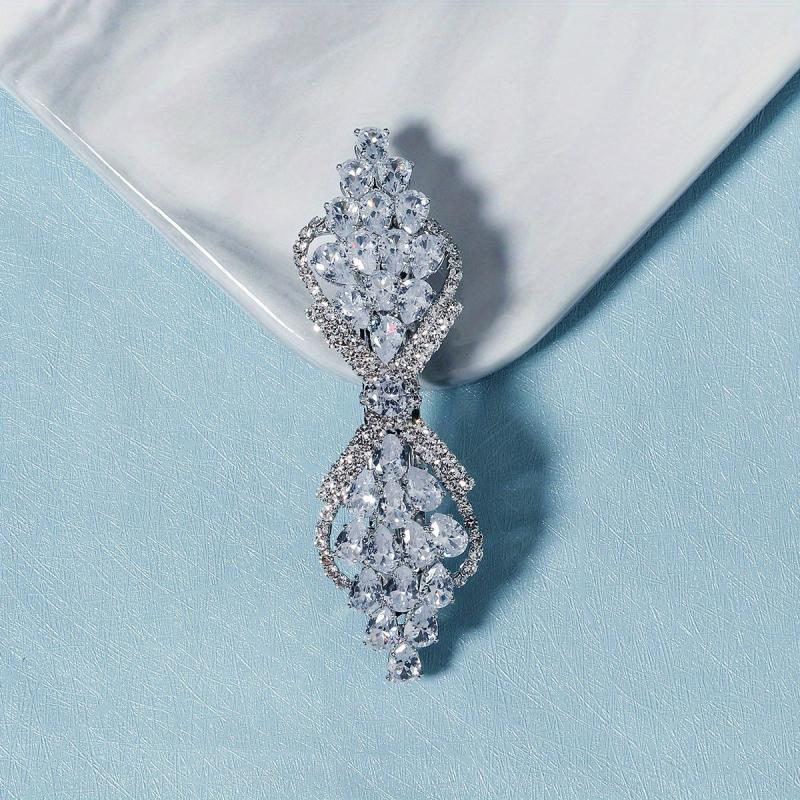 Zircon Side Clip Rhinestone Hair French Barrette