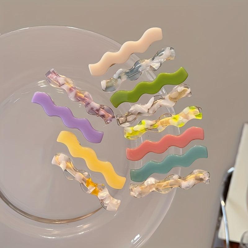 2pcs Sweet Colorful Hair Clips for Women Girls