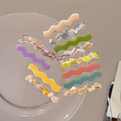 2pcs Sweet Colorful Hair Clips for Women Girls