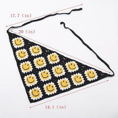 Smiling Face Triangle Headband Hair Accessories for Daily Party Use